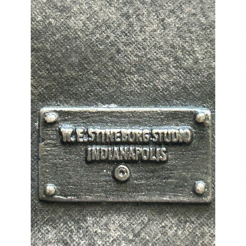 Vintage WFMS 95 Stereo Country‎ Radio Station Belt Buckle W.E. Stineburg Studio